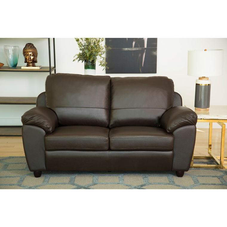 leather loveseat