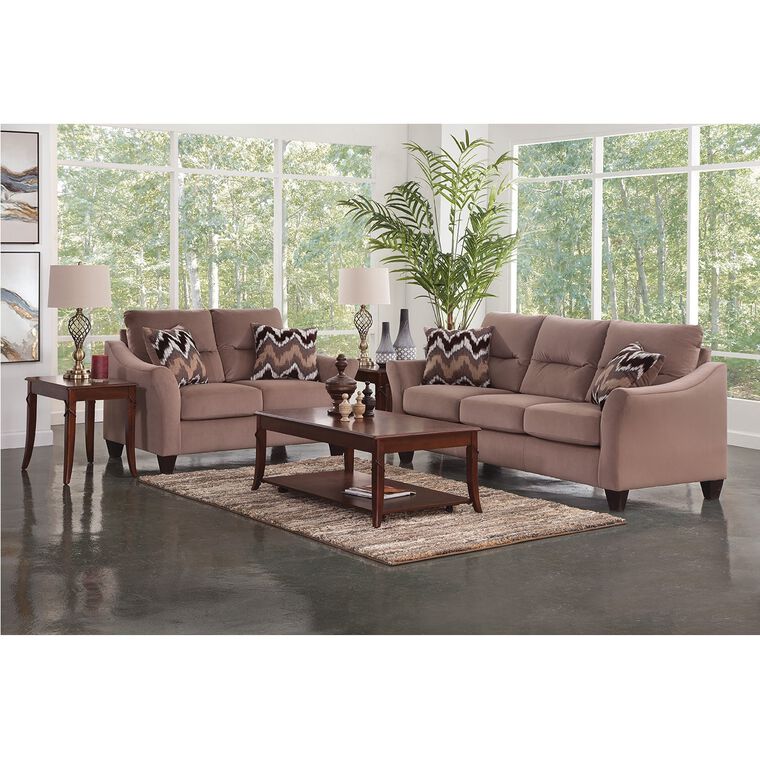 To Own Loveseats Sofas And Couches Aaron S 2 Piece Cameron Living Room Collection