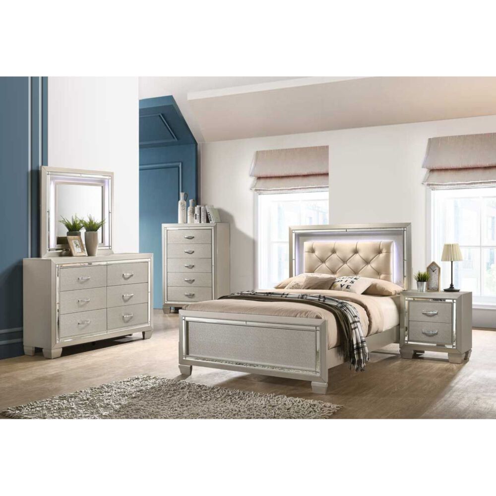 Rent To Own Elements International 8 Piece Platinum Twin Bedroom W Trundle At Aaron S Today