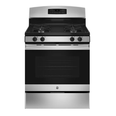 Rent To Own Ge Appliances 5 0 Cu Ft Self Cleaning Gas Range Stainless At Aaron S Today