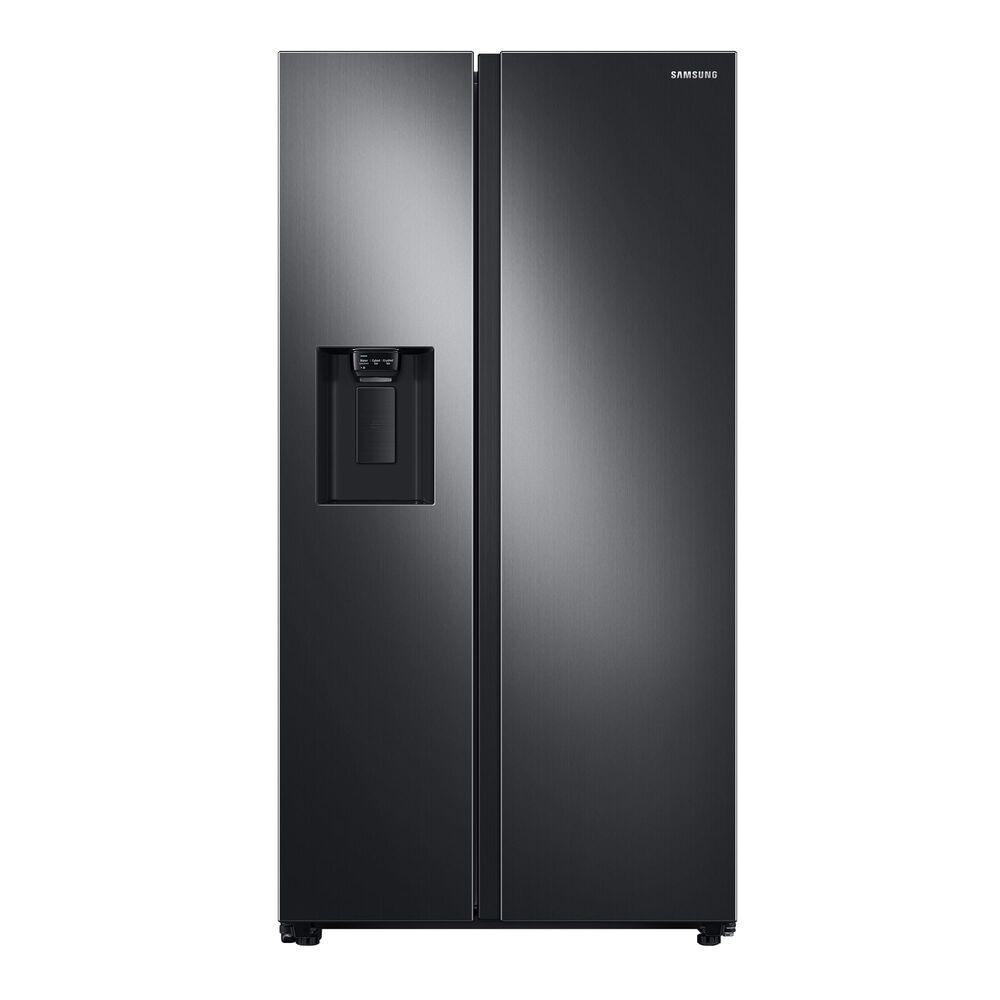 Rent To Own Samsung Appliances 27 4 Cu Ft Side By Side Refrigerator Fingerprint Resistant Black Stainless At Aaron S Today