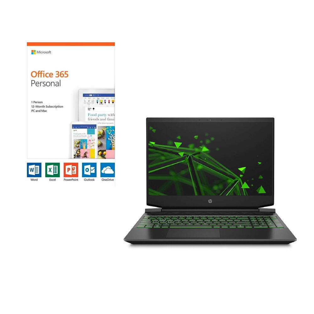 Rent To Own Hp 15 Pavilion Gaming Laptop With Amd Ryzen 7 Cpu Plus Microsoft Office 365 Personal And Total Defense Internet Security At Aaron S Today