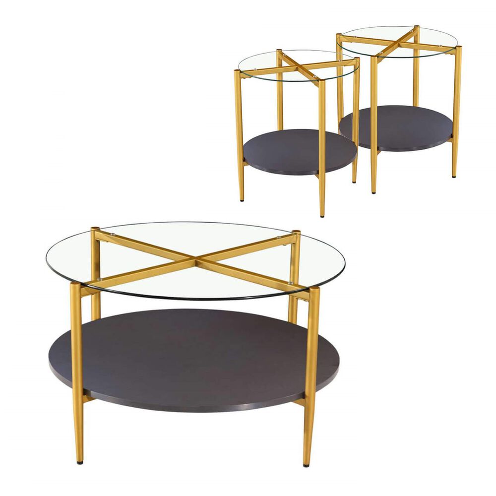 Rent to Own Steve Silver 3Piece Rachel Cocktail & End Tables Bundle at