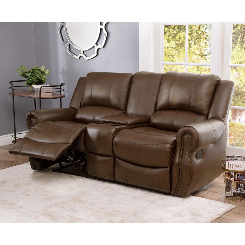 Rent To Own Abbyson Living Calabasas Faux Leather Loveseat At Aaron S Today