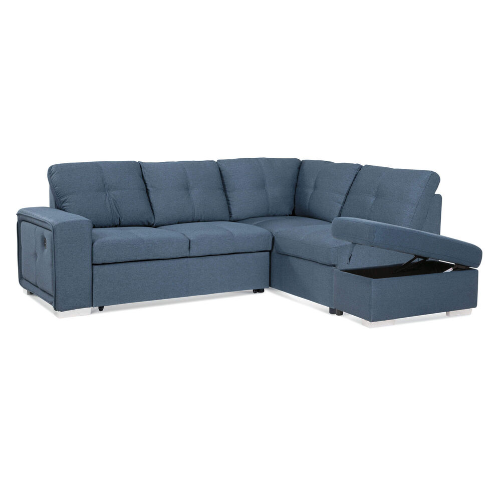 Rent To Own Amalfi 3 Piece Bellini Sectional Chaise Sleeper Sofa