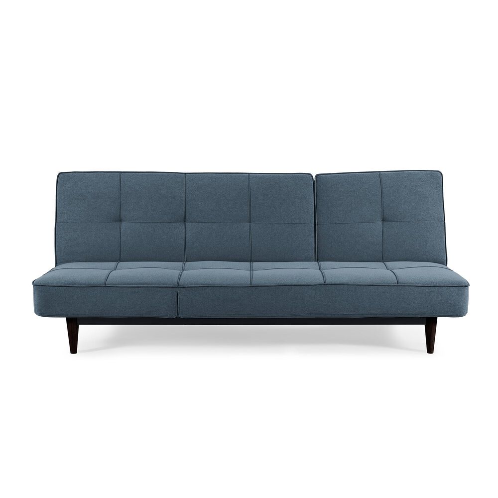 Rent To Own Sealy Sofa Convertibles Russell Sydney Blue Triple Splitback Convertible Sofa With Chaise At Aaron S Today