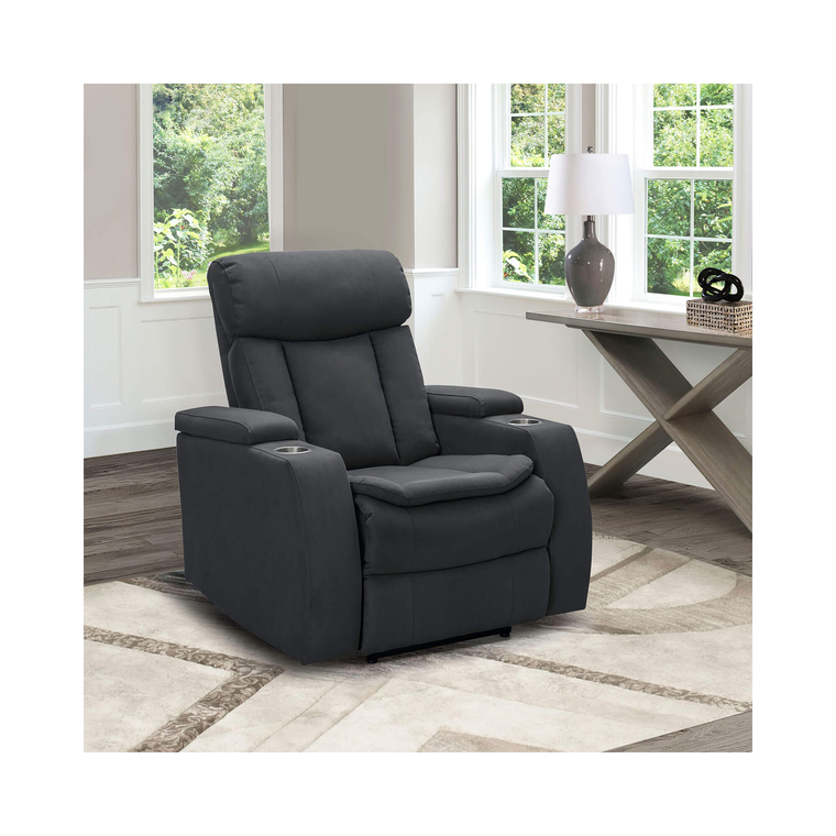 Cosmo Power Theater Chair - Charcoal