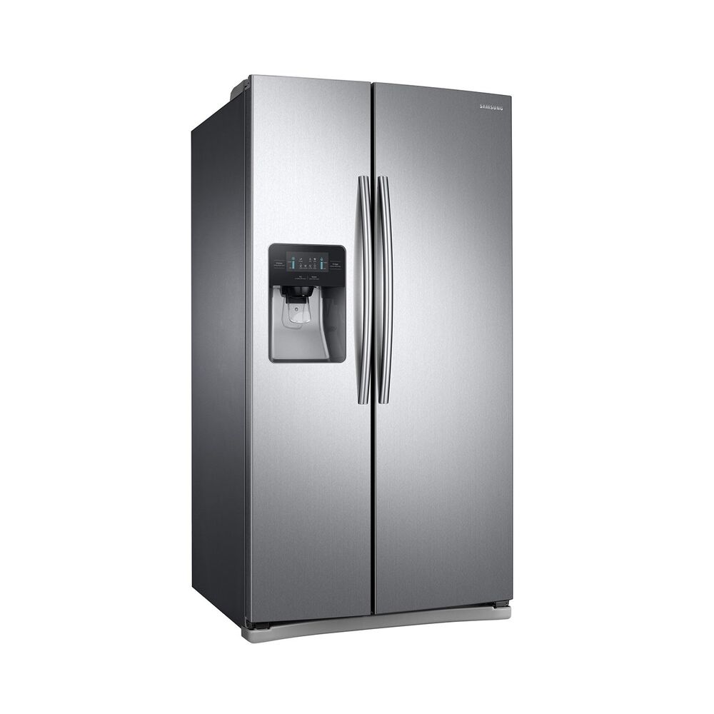 25 Cu Ft Side By Side Refrigerator With Ice And Water Stainless Steel