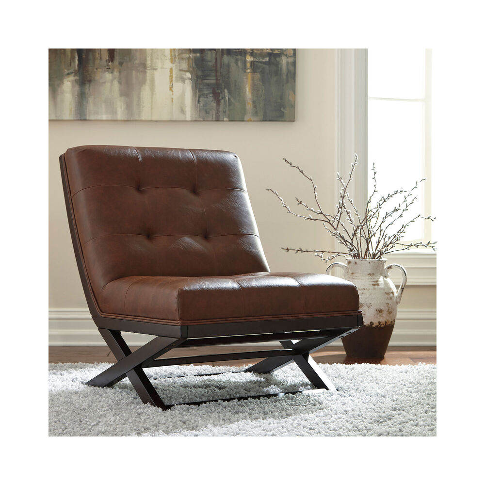 Rent to Own Ashley Sidewinder Accent Chair Brown at