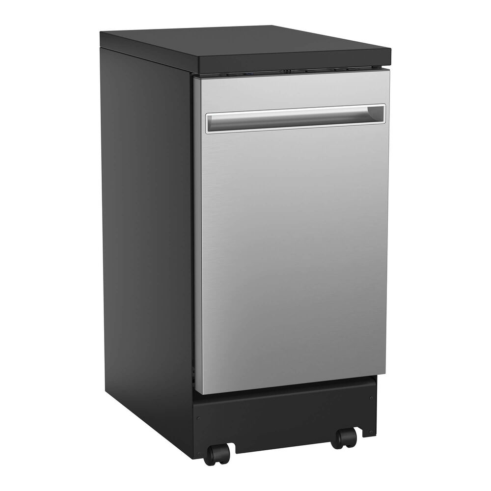 Rent to Own GE Appliances 18" Portable Dishwasher Stainless at Aaron