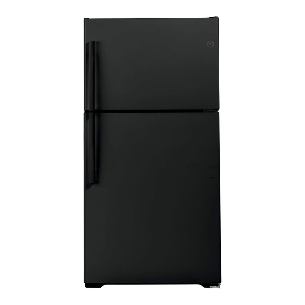 Rent To Own Ge Appliances 22 Cu Ft Top Mount Refrigerator Black At Aaron S Today