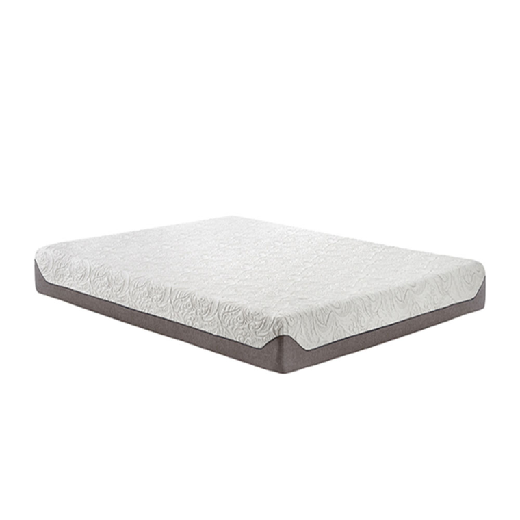 10" Tight Top Medium King Gel Memory Foam Boxed Mattress w/ Foundation & Protectors