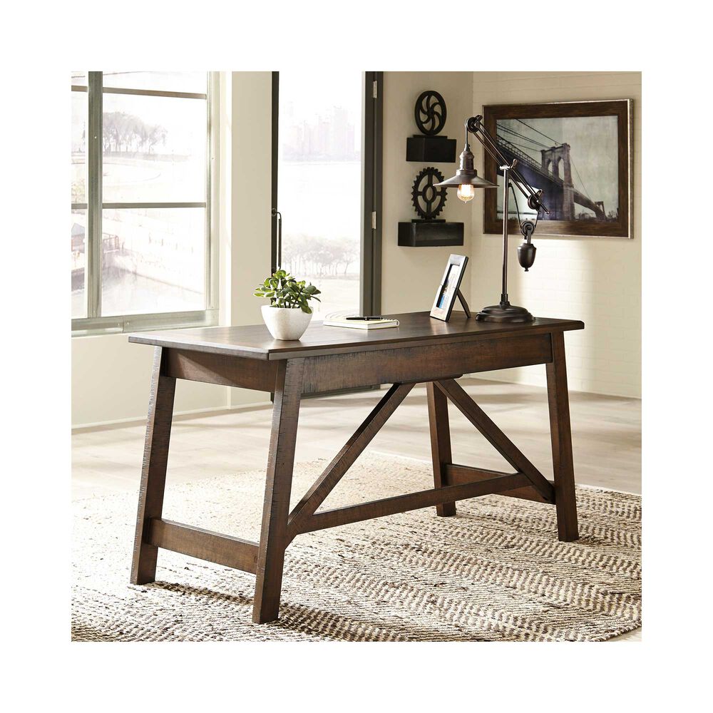 Rent To Own Ashley Baldridge Home Office Large Leg Desk At Aaron S Today
