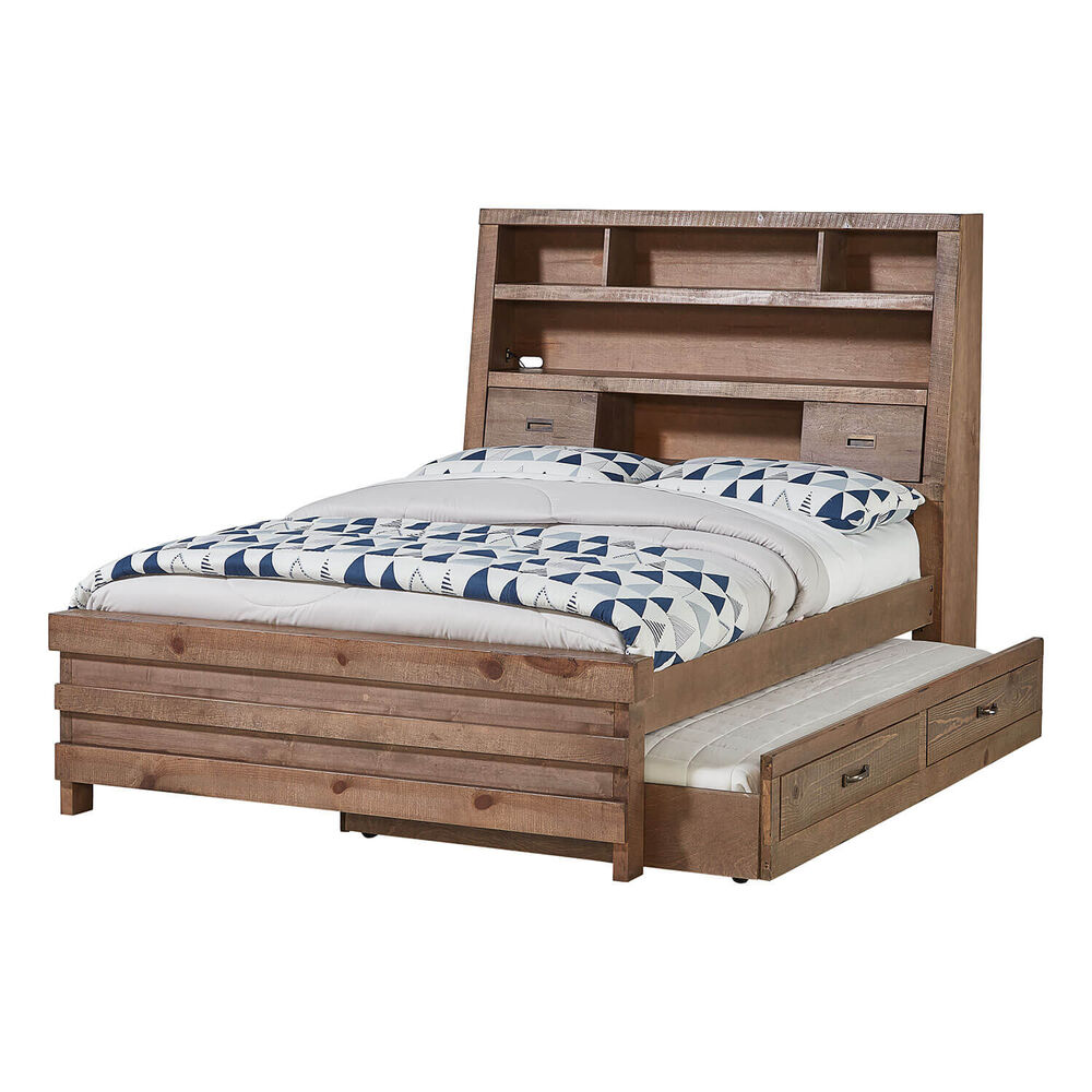 Rent To Own Oak Furniture West 8 Piece Montana Full Captain S Bed