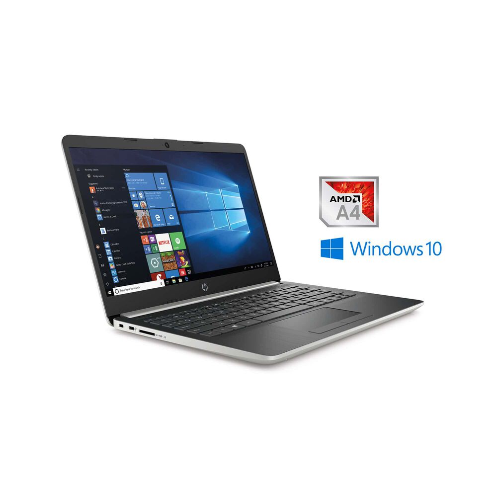 Rent to Own HP 14" 128GB SSD Laptop with A4 Processor Microsoft Office 365 Personal and Total