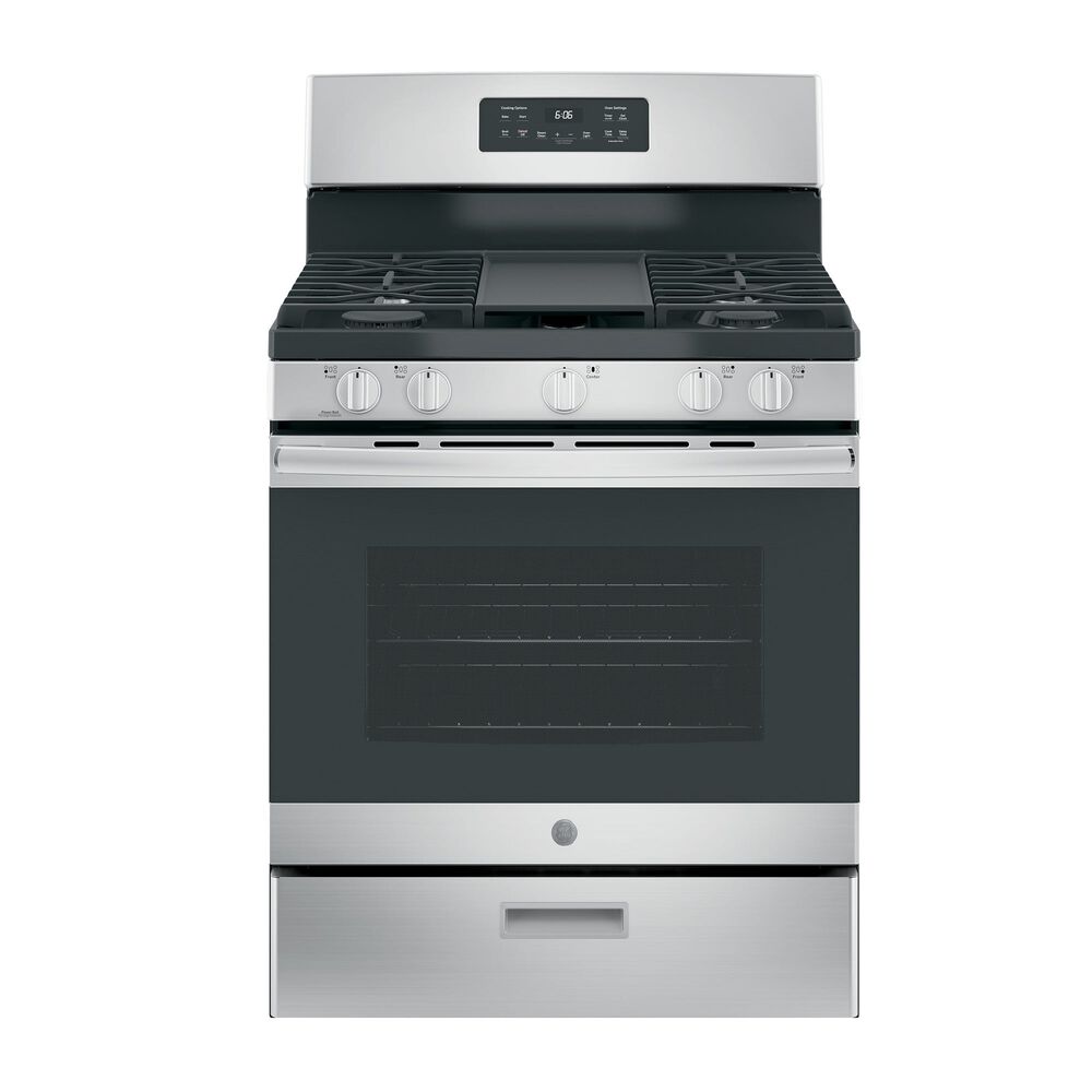 Rent to Own GE Appliances 5.0 cu. ft. Steam Clean 5 Burner ...
