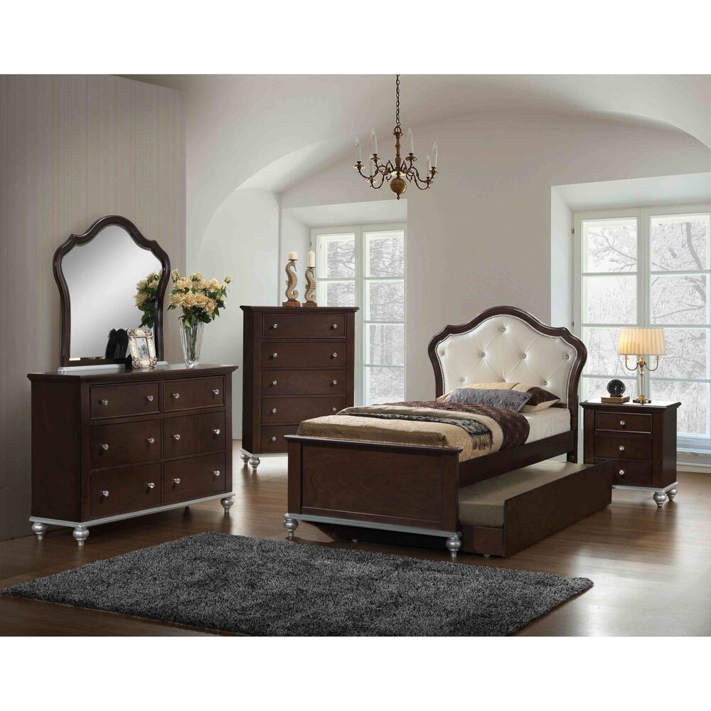 Rent To Own Elements International 5 Piece Allison Twin Panel Bedroom Set At Aaron S Today