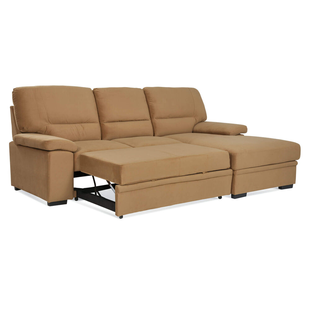Rent To Own Amalfi 2 Piece Sybil Sectional Chaise Sleeper Sofa