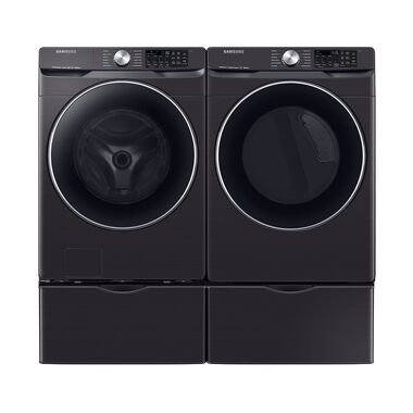 Rent To Own Samsung Appliances 4 5 Cu Ft Energy Star Front Load Steam Washer 7 5 Cu Ft Elec Steam Dryer With Pedestals At Aaron S Today
