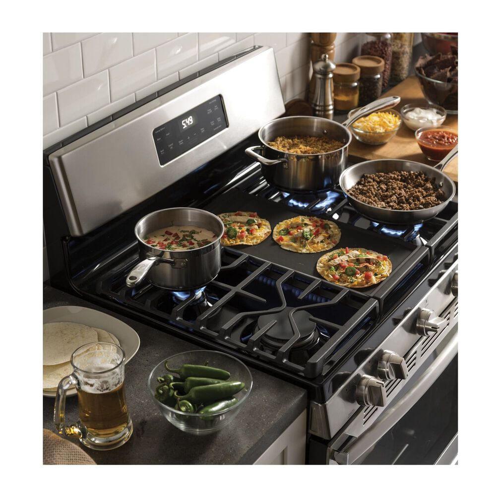 Rent to Own GE Appliances 5.0 cu. ft. Steam Clean 5 Burner Gas Range