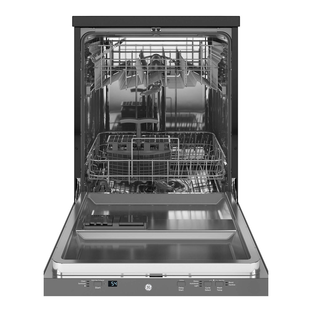 Rent to Own GE Appliances 24" Portable Dishwasher Stainless at Aaron