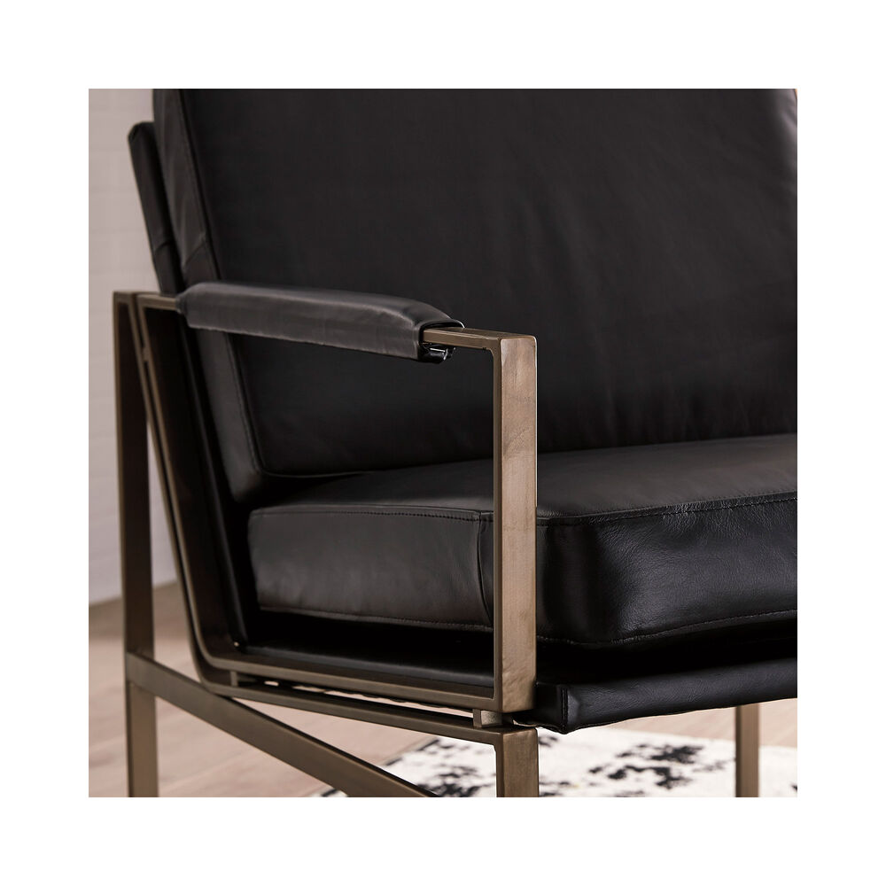 Rent To Own Ashley Puckman Accent Chair Black At Aaron S Today