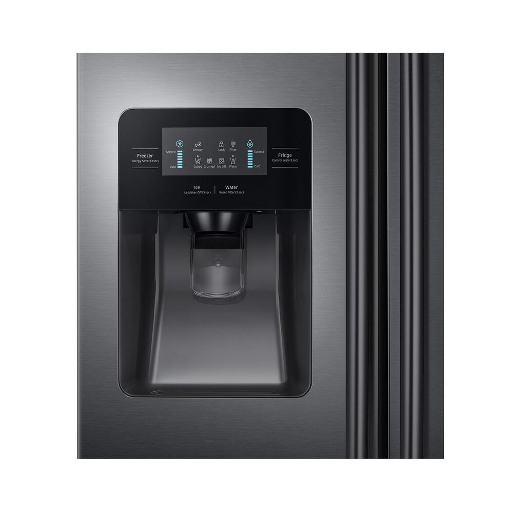 Rent To Own Samsung Appliances 25 Cu Ft Side By Side Refrigerator With Ice And Water Black Stainless At Aaron S Today