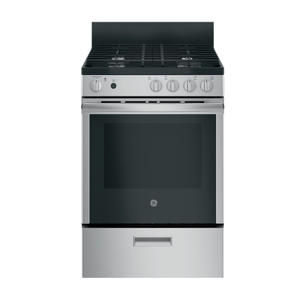 Rent To Own Ge Appliances 24 2 9 Cu Ft Standard Clean Gas Range Stainless At ron S Today