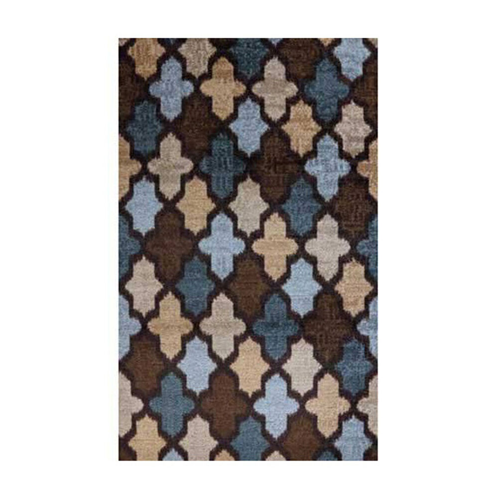 Mohawk Home Accessories Ikat Brown And Blue Area Rug Ikat Brown And Blue Area Rug