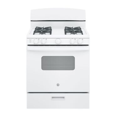 Rent To Own Ge Appliances 30 4 8 Cu Ft Standard Clean Gas Range White At Aaron S Today