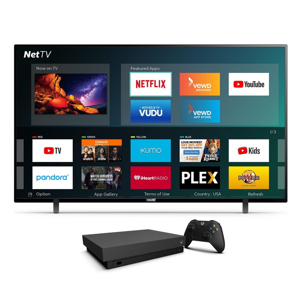 Rent To Own Philips 75 Class Smart 4k Uhd Tv 1tb Xbox One X Bundle At Aaron S Today
