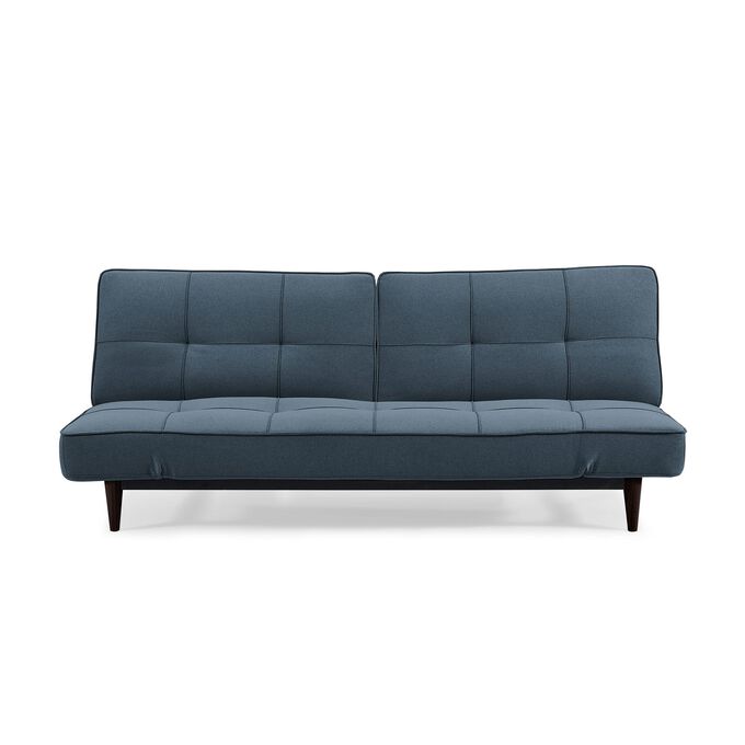 Rent To Own Sealy Sofa Convertibles Russell Sydney Blue Splitback Convertible Sofa With Adjustable Arms At Aaron S Today