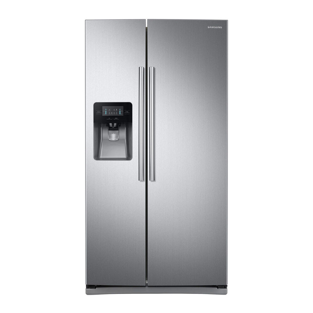 Rent To Own Samsung Appliances 25 Cu Ft Side By Side Refrigerator With Ice And Water Stainless Steel At Aaron S Today