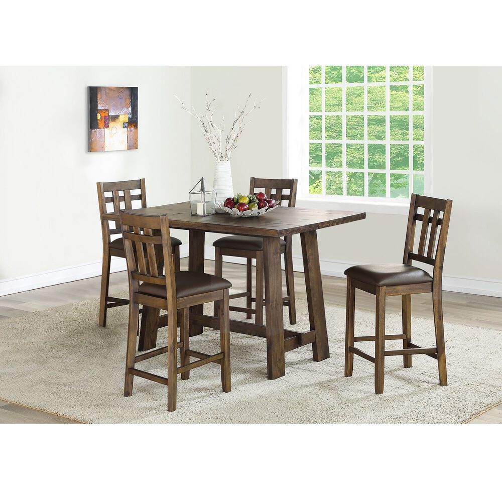 Rent To Own Steve Silver 5 Piece Saranac Counter Height Dining Room Collection At Aaron S Today