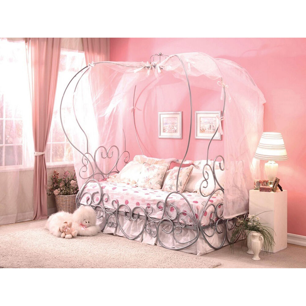 Rent To Own Acme Furniture 4 Piece Pryia Twin Canopy Bed