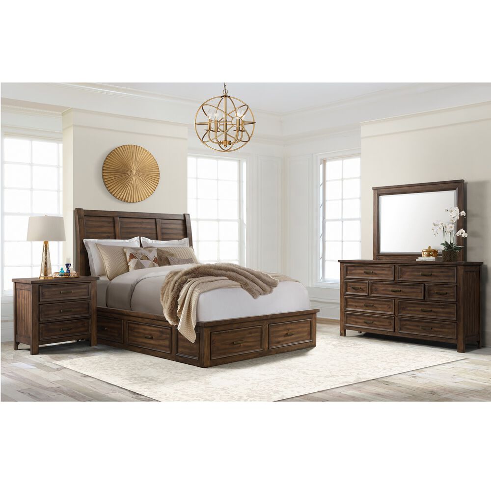 Rent To Own Elements International 6 Piece Sullivan Queen Storage Bedroom Collection At Aaron S Today