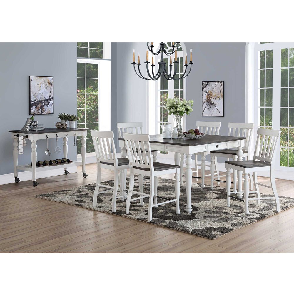 Rent To Own Steve Silver 8 Piece Joanna 54 Counter Height Dining