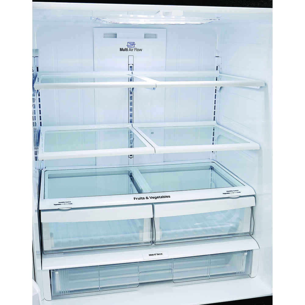 Stainless Steel Vegetables Fruits Refrigerator 3 door french door refrigerator with ice maker black