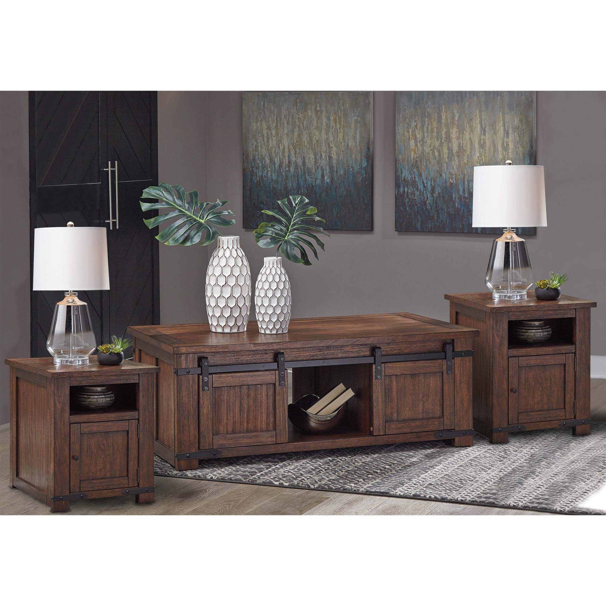 end tables and lamps