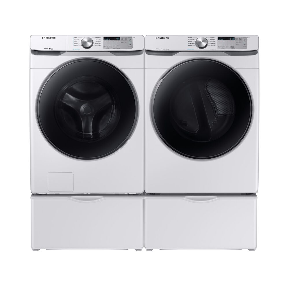 Rent To Own Samsung Appliances 4 5 Cu Ft Energy Star Front Load Steam Washer 7 5 Cu Ft Gas Steam Dryer With Pedestals At Aaron S Today