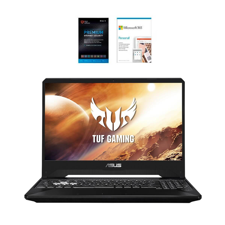 15.6" TUF Gaming Laptop with AMD Ryzen 7 CPU, Microsoft 365 Personal & Total Defense Security