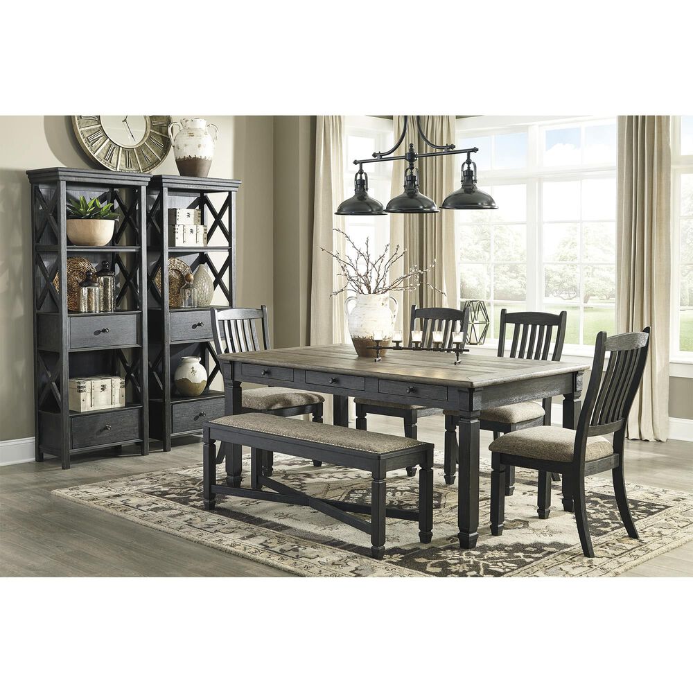 Rent To Own Ashley 8 Piece Tyler Creek Dining Room With Display