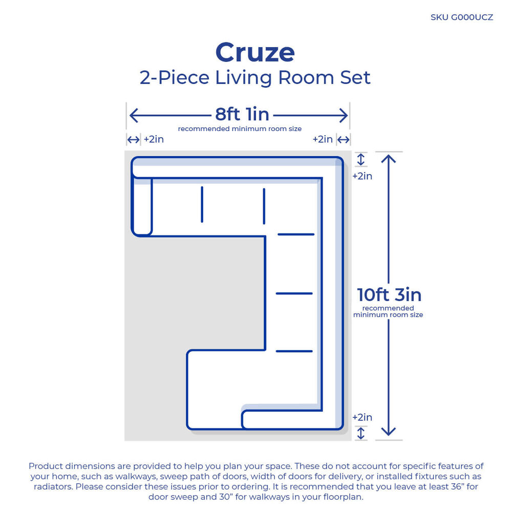 Rent To Own Lane 2 Piece Cruze Sectional Living Room Collection At