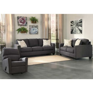 Rent To Own Ashley 3 Piece Aleyna Sleeper Sofa With Matching Loveseat Recliner At Aaron S Today