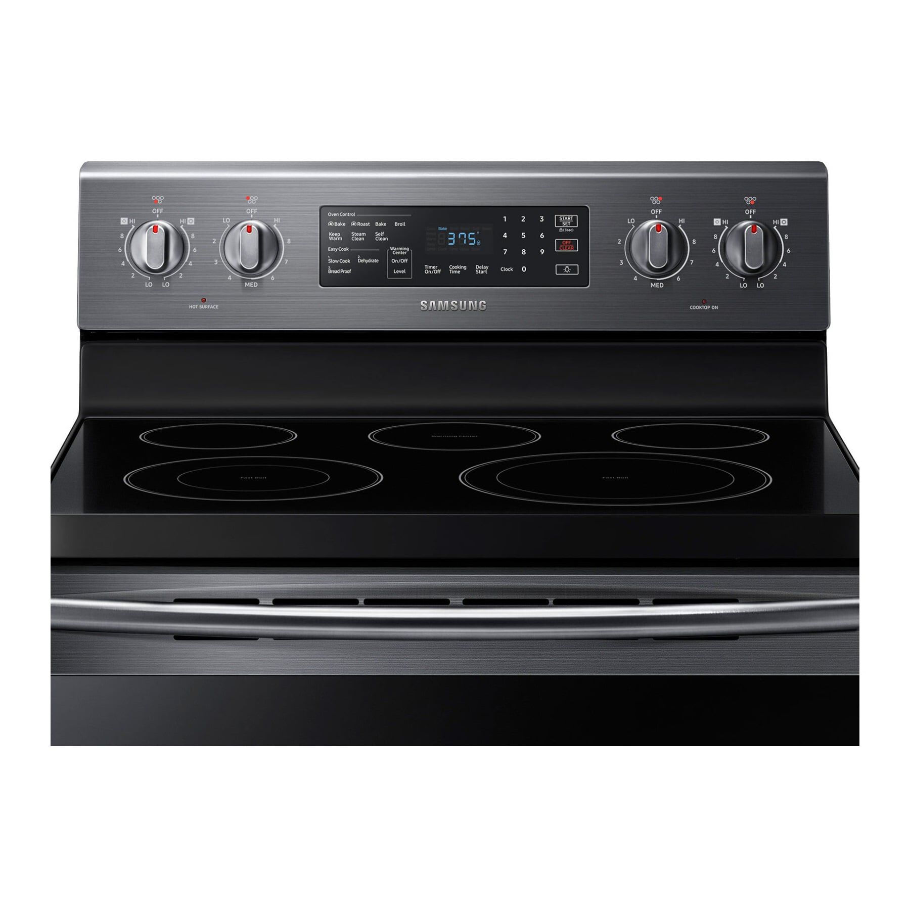 freestanding electric cooker ceramic hob
