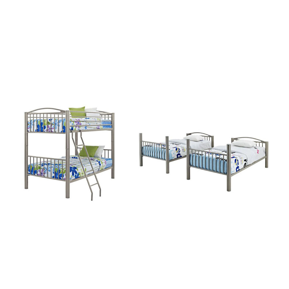 Powell Bedroom Groups 5 Piece Twin Metal Bunk Bed Collection