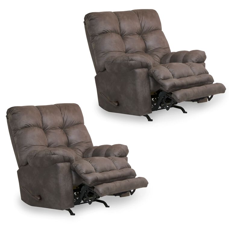 To Own Recliner Chairs Aaron S 2 Heat Massage Rocker Recliners Bundle Jackson Furniture