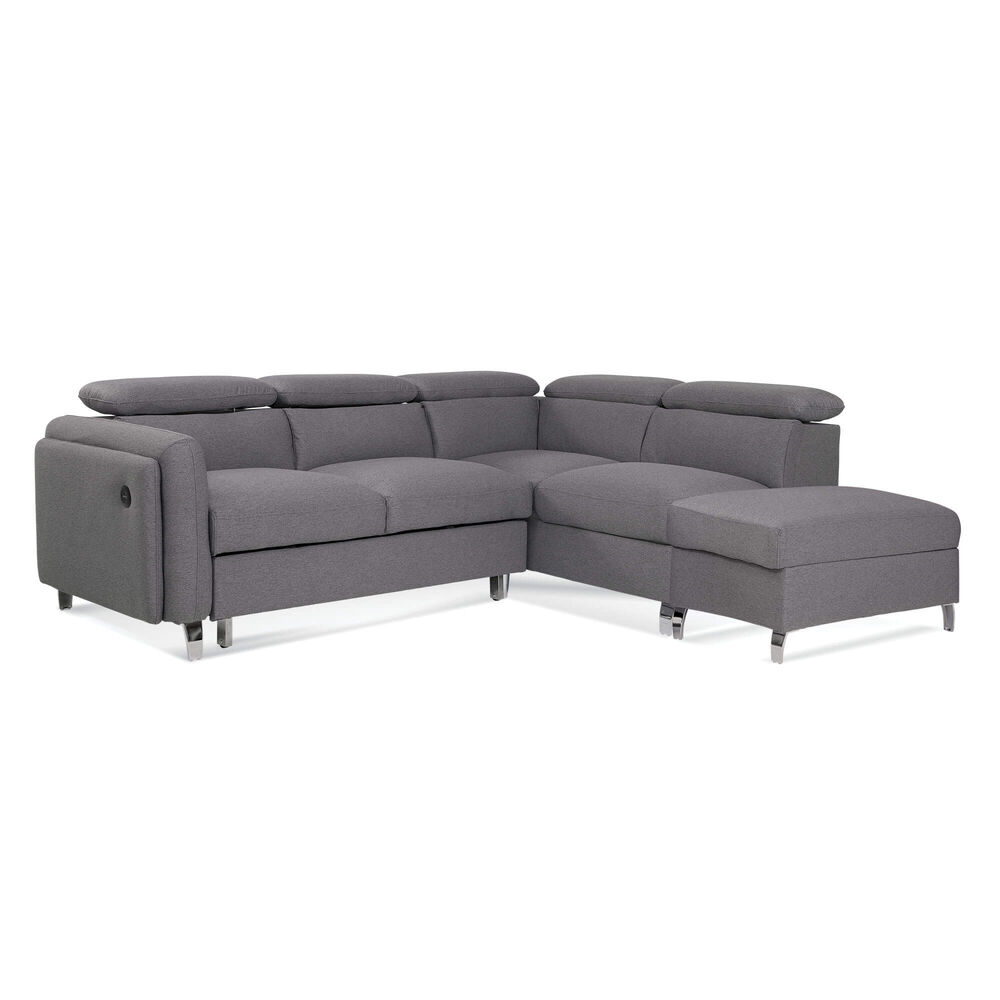 Rent to Own Amalfi 3Piece Avery Sectional Chaise Sleeper Sofa with Storage Ottoman at Aaron's