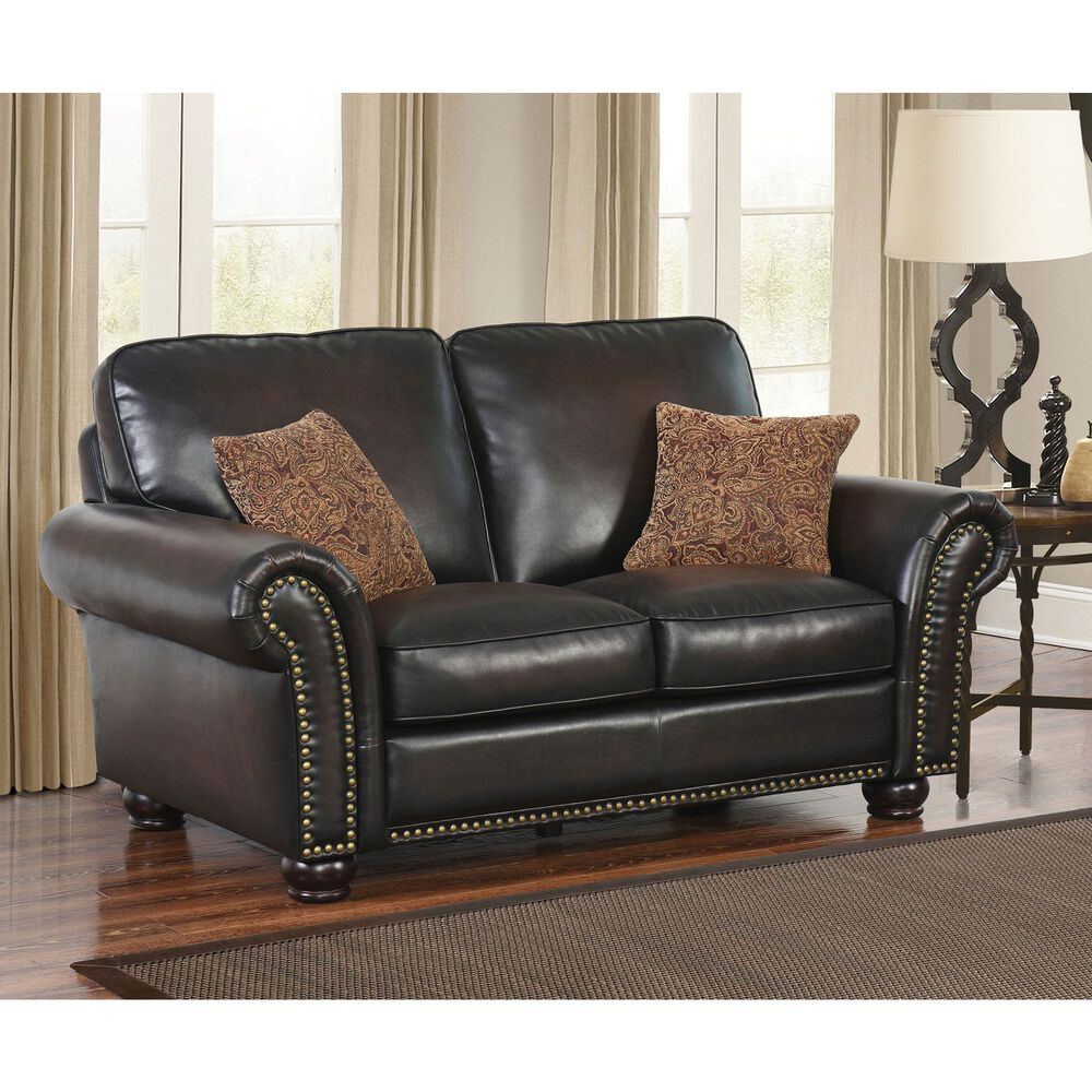 Rent To Own Abbyson Living Braxton Bonded Leather Loveseat At Aaron S Today