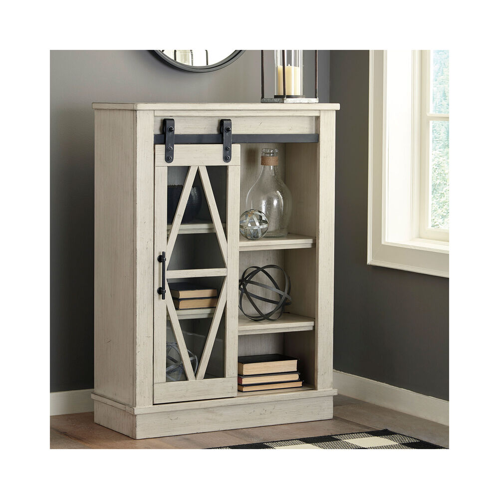 Rent to Own Ashley Bronfield Accent Cabinet - White at ...